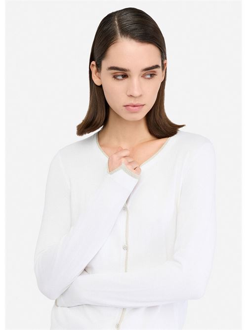 Cardigan with jewel buttons Liu Jo | WXX056MS49I.10701
